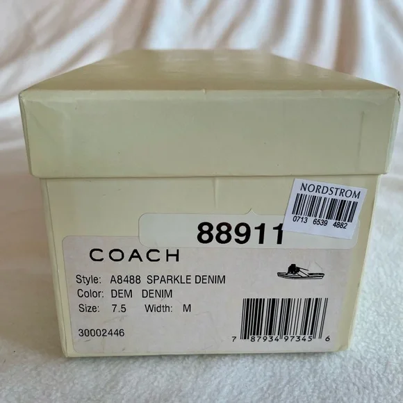 Coach denim sandals with decoration - Picture 4 of 4